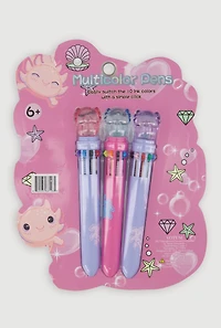 Axolotl 10 Ink Multicolor Pens 3 Pack, Multi