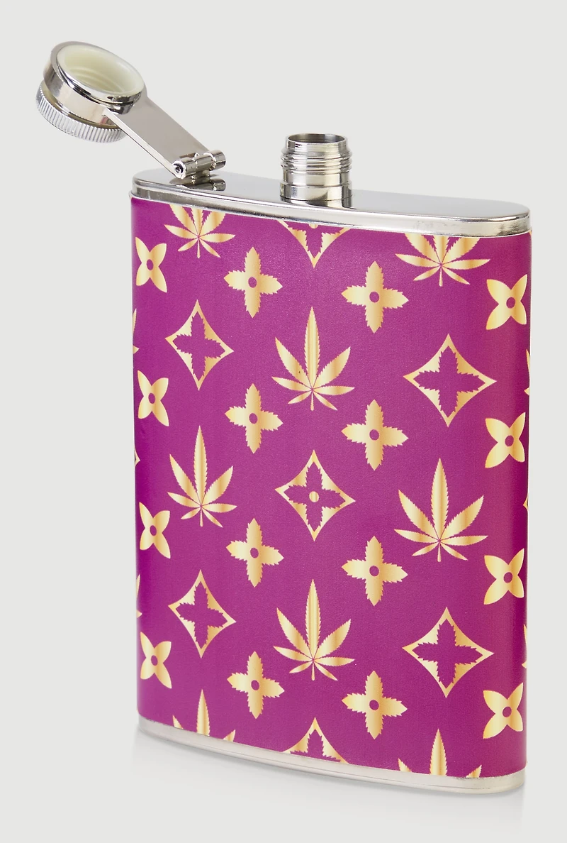 Flower Patterned Flask