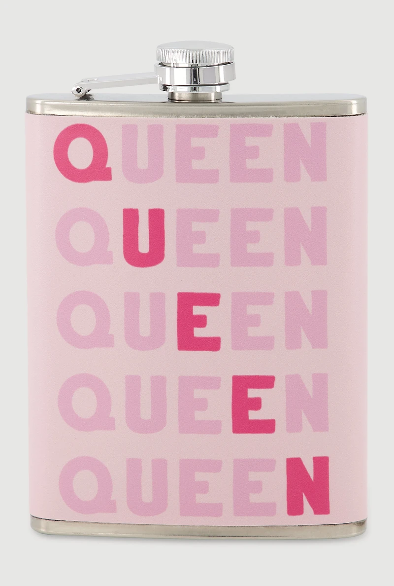 Queen Graphic Flask