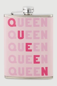 Queen Graphic Flask