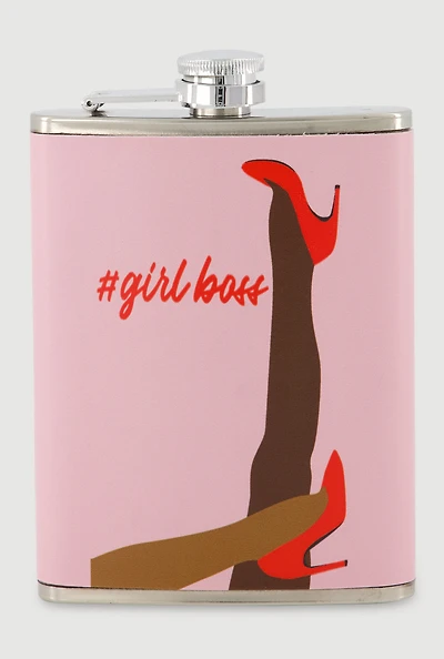 Girlboss Graphic Flask