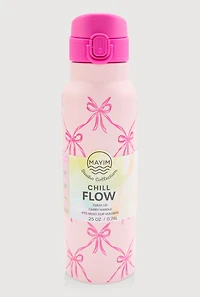 Bow Print Chill Flow Water Bottle