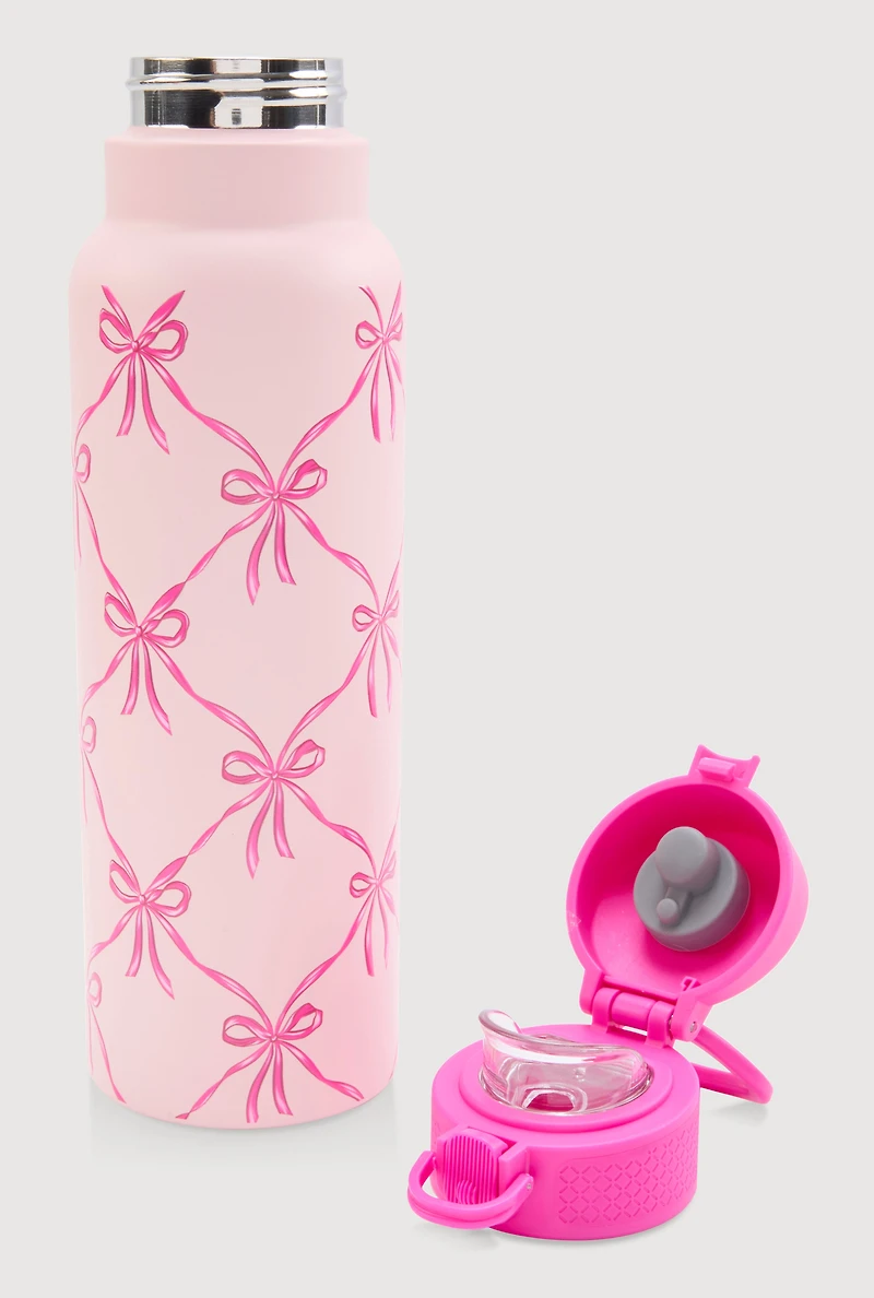 Bow Print Chill Flow Water Bottle