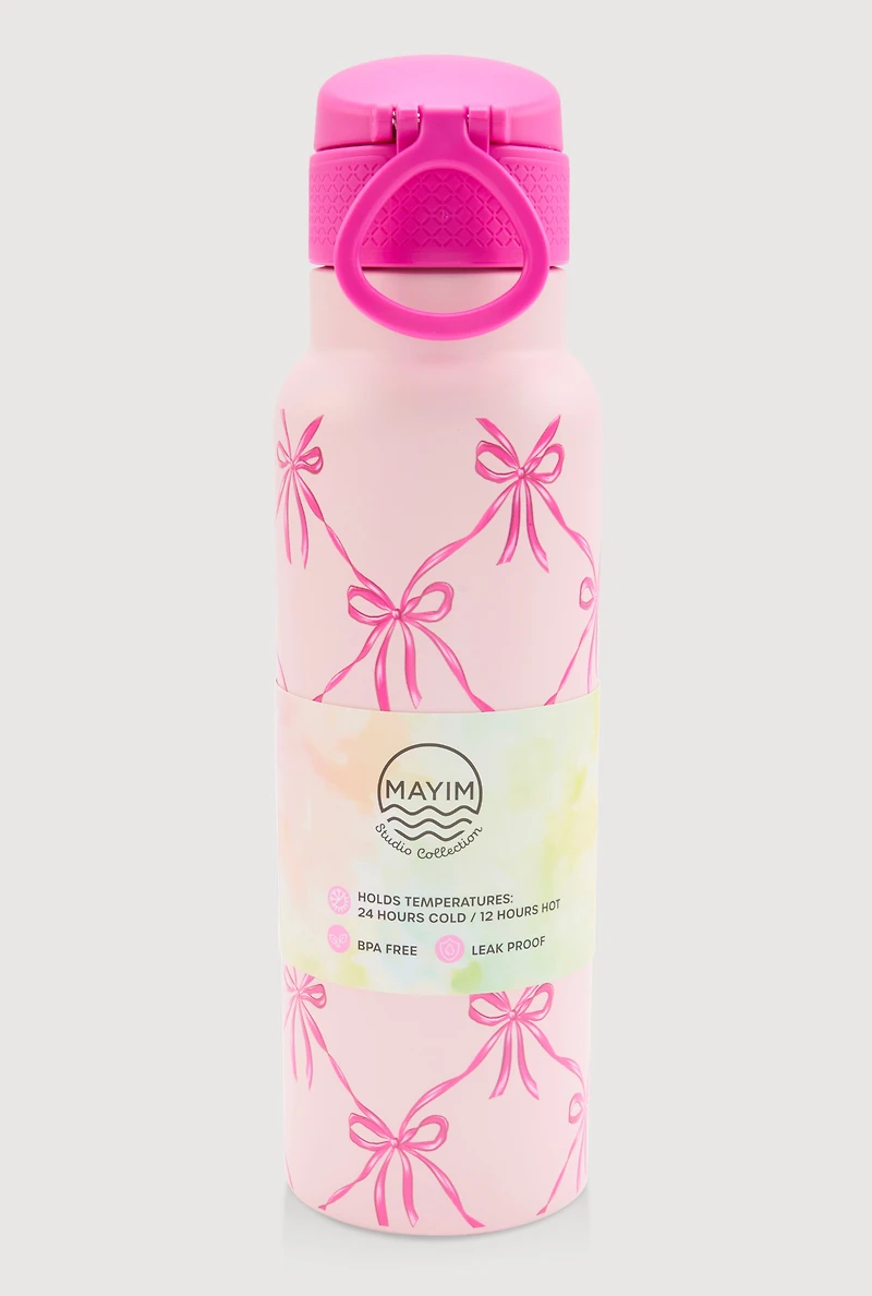 Bow Print Chill Flow Water Bottle