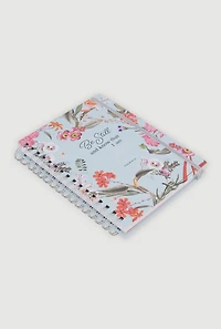 Floral Be Still And Know Graphic Spiral Notebook