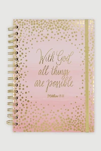 With God All Things Are Possible Spiral Notebook