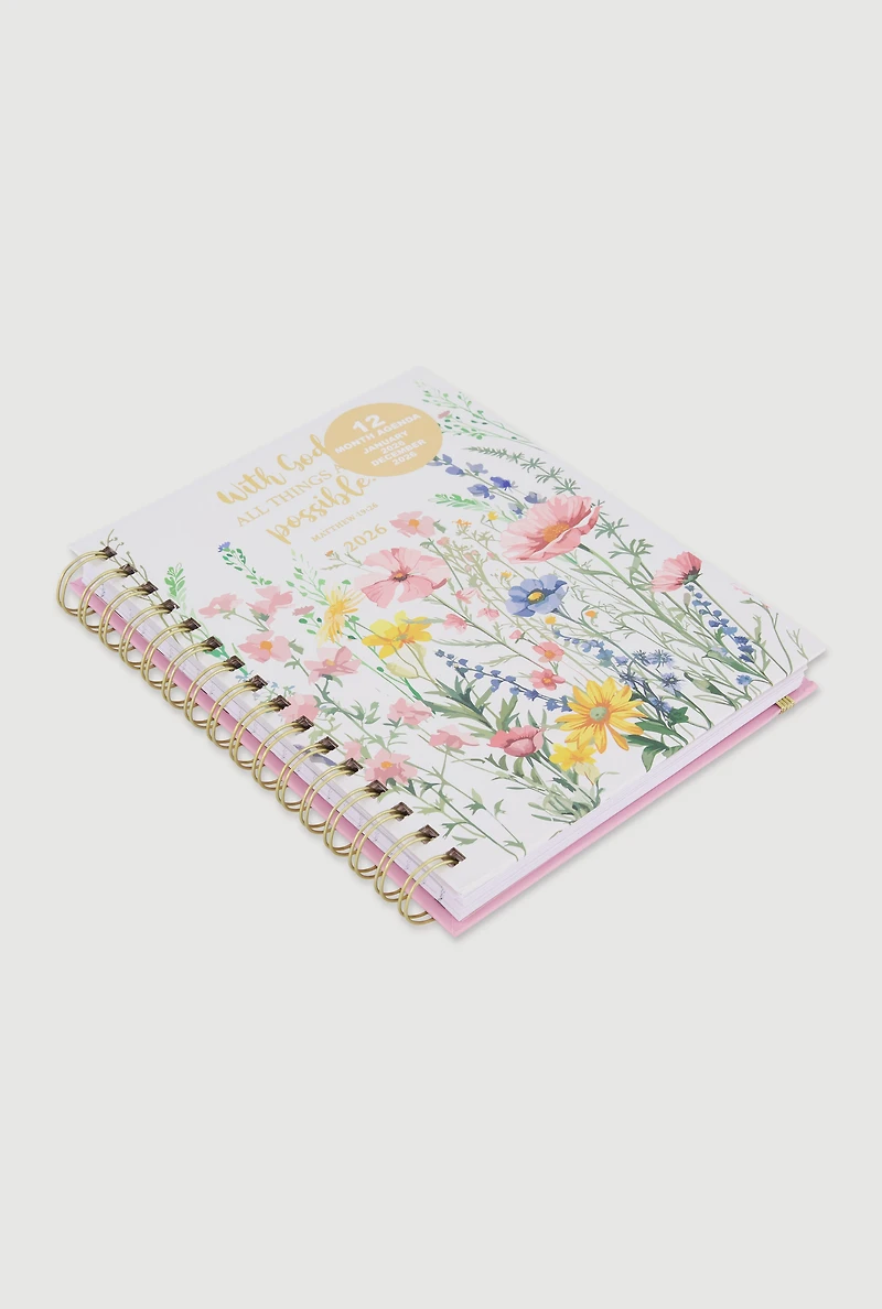 With God All Things Are Possible 2026 Planner