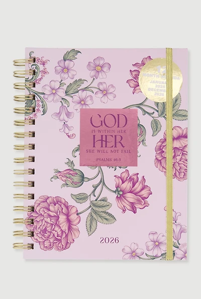 God Is Within Her She Will Not Fail 2026 Daily Planner