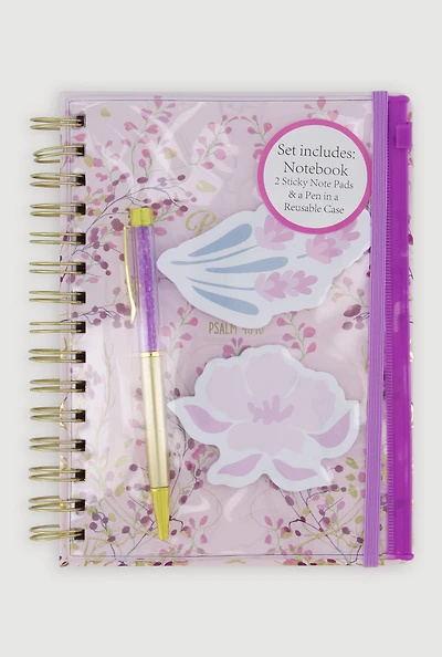 Floral Graphic Spiral Notebook Set