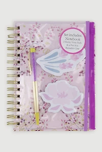 Floral Graphic Spiral Notebook Set