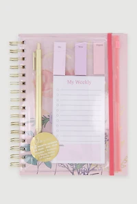 With God All Things Are Possible Floral Planner Set