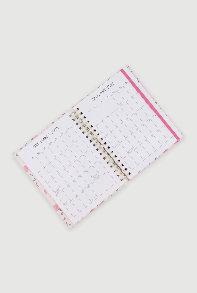 God Is In All Things Floral Monthly Planner Set