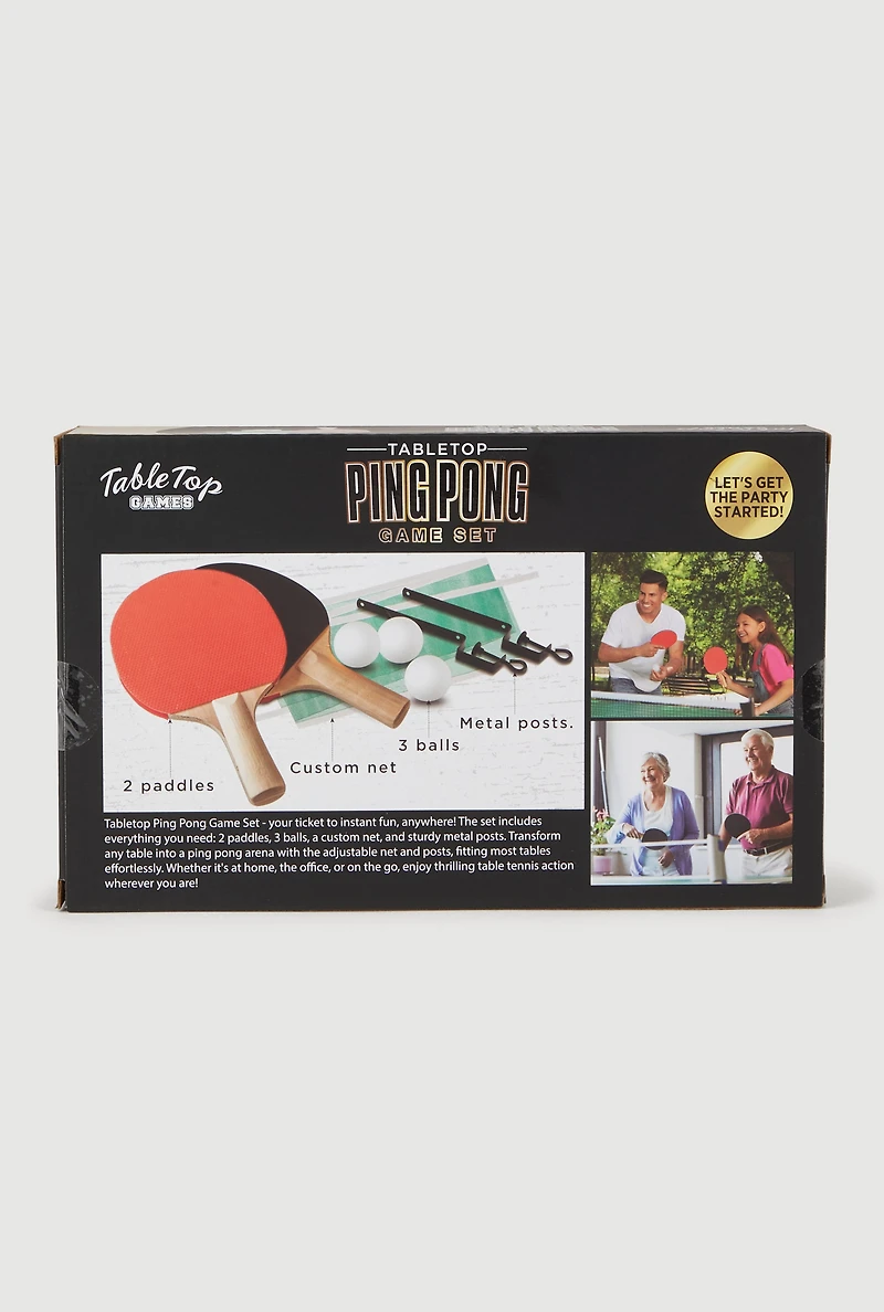 Tabletop Ping Pong Game Set