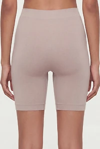 Solid High Waisted Shapewear Bike Shorts 2 Pack
