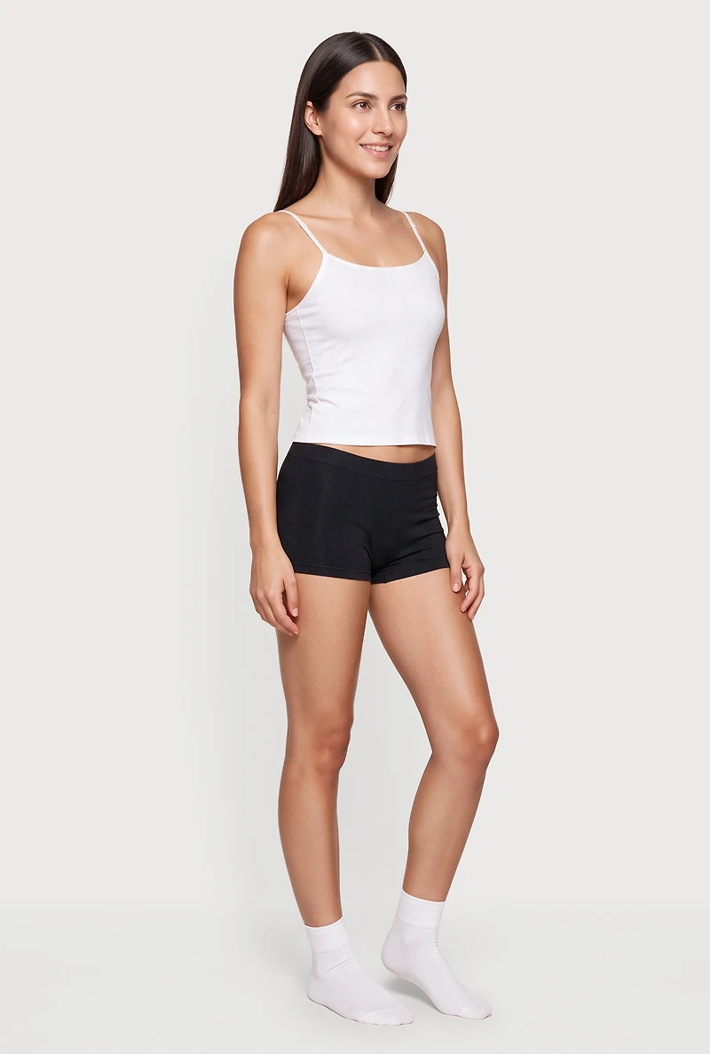 Seamless Solid Boyshort Underwear