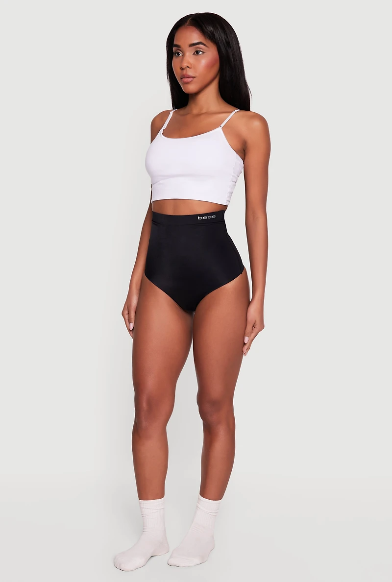 Bebe High Waisted Shapewear Thong Panty