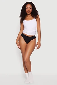Seamless Mid Rise Thong