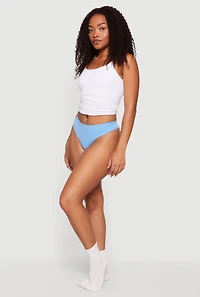 Seamless Solid Thong Underwear