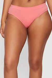 Trendy Solid Seamless Bikini Panty
