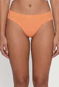 Trendy Solid Seamless Bikini Panty