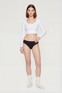 Solid Seamless Bikini Panty