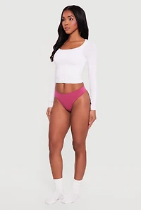 Seamless Basic Thong Panty