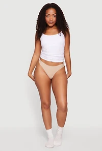 Solid Laser Cut Thong Panty