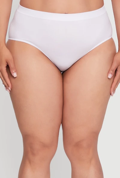 Plus Seamless High Waisted Bikini Panty