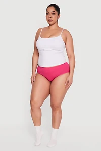 Plus Seamless Rib Knit Bikini Panty