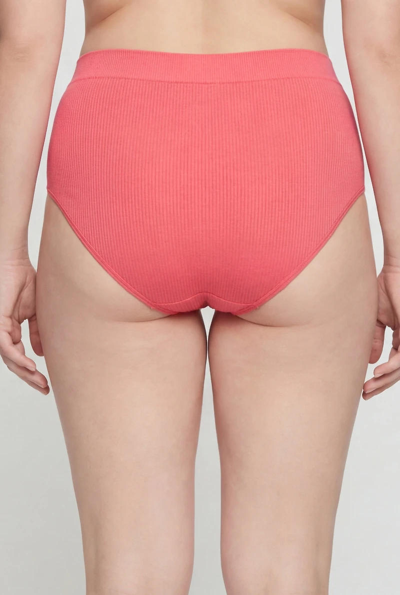 Plus Rib Knit Bikini Panty