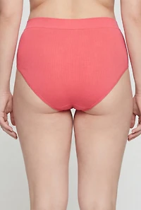 Plus Rib Knit Bikini Panty