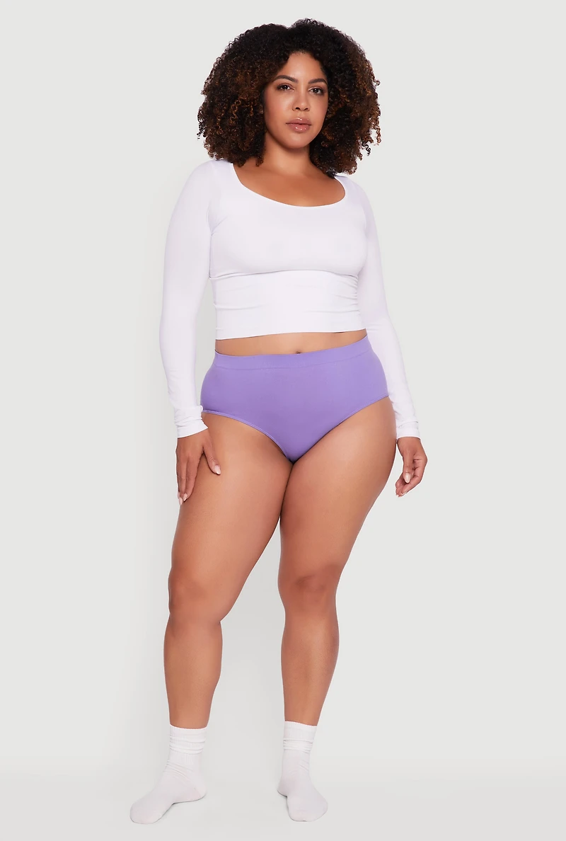 Plus Seamless Hipster Panty