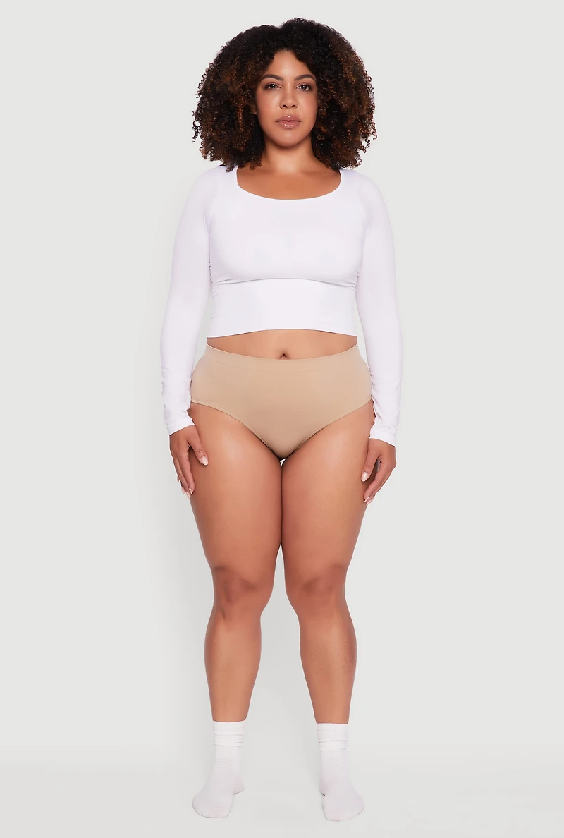 Plus Seamless Hipster Panty