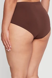 Plus High Waisted Seamless Hipster Panty