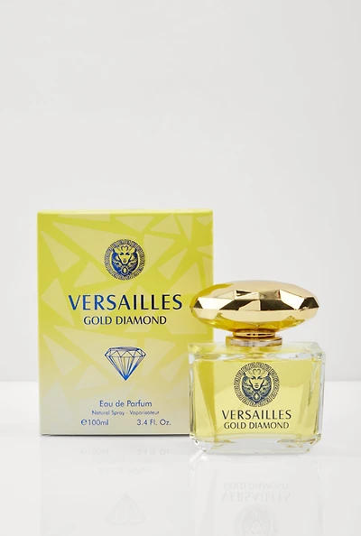 Womens Versailles Gold Diamond Perfume, Yellow