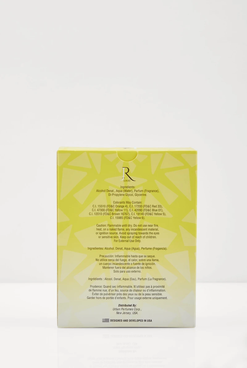 Womens Versailles Gold Diamond Perfume, Yellow