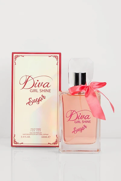 Womens Diva Girl Shine Sugar Perfume, Pink