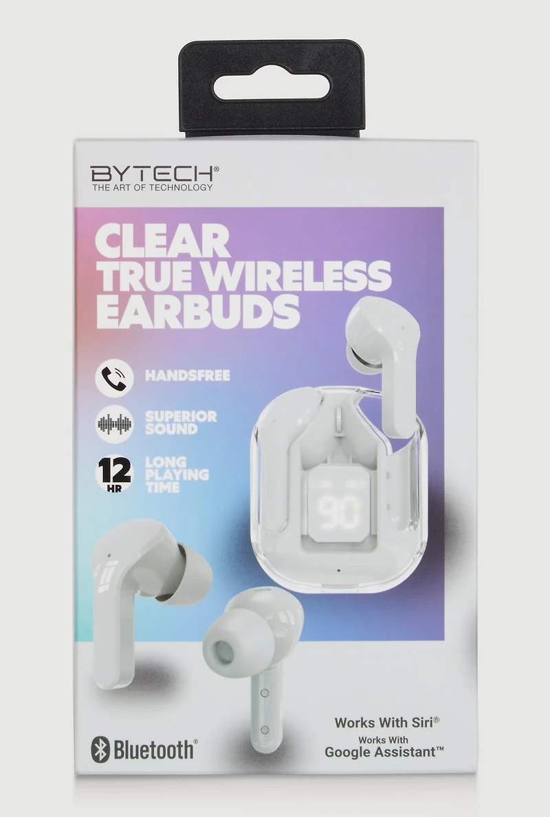 True Wireless Clear Case Earbuds