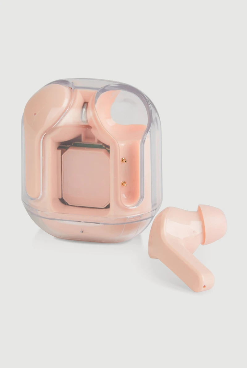 True Wireless Clear Case Earbuds