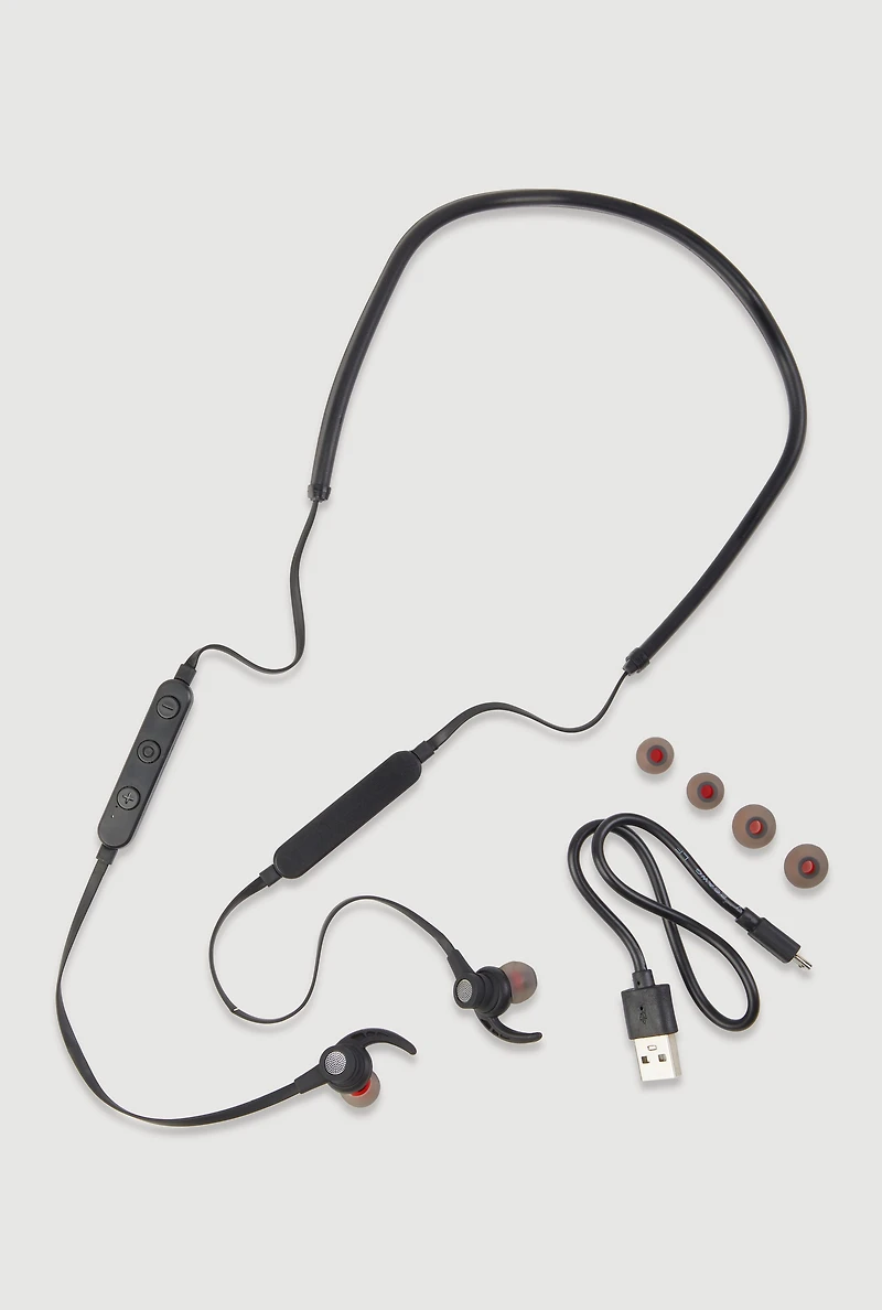 Wireless Neckband Earphones, Black