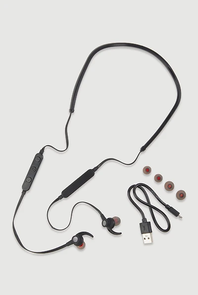 Wireless Neckband Earphones, Black