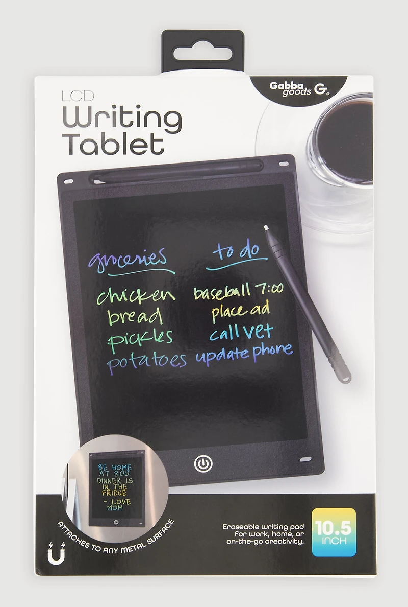 Magnetic LCD Writing Tablet and Stylus