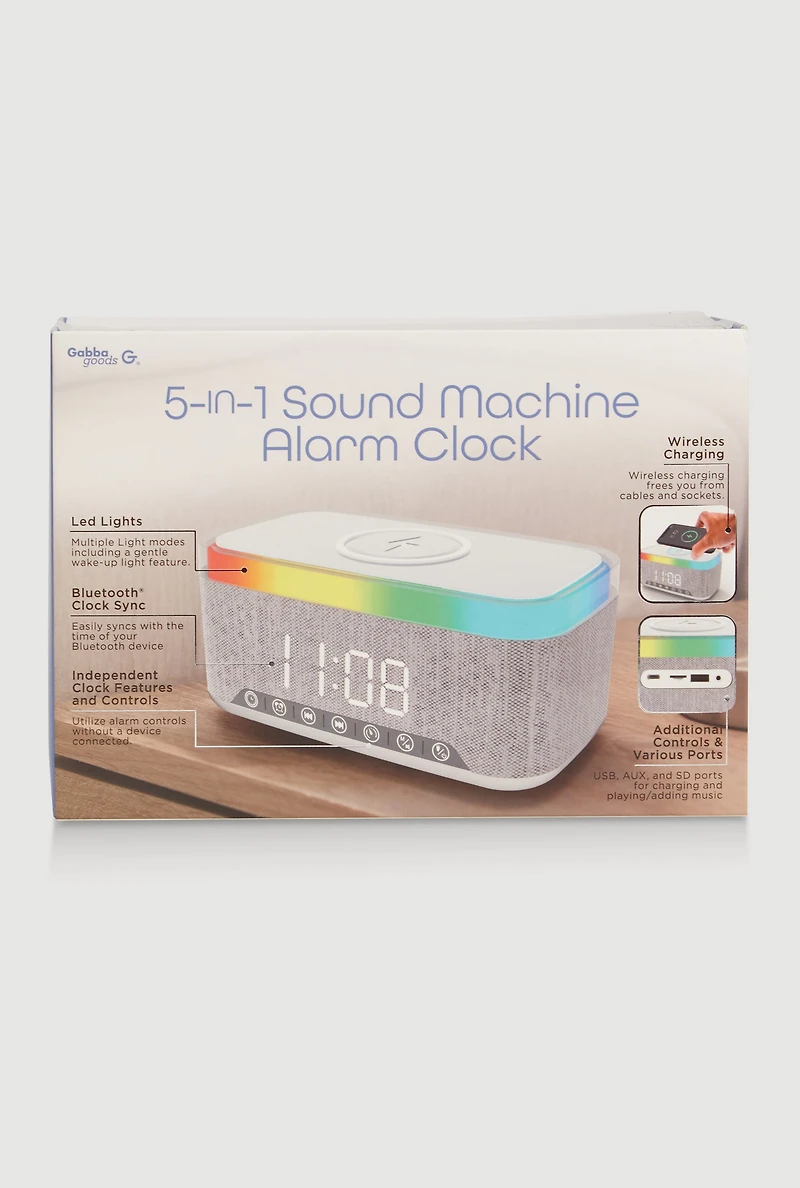 5 In 1 Sound Machine Alarm Clock