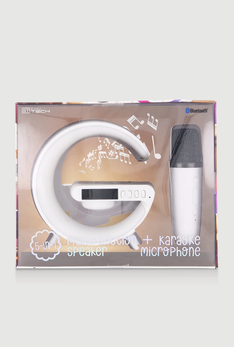 Multifunction Speaker and Karaoke Microphone