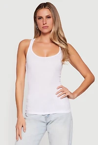 Rib Knit Racerback Tank Top