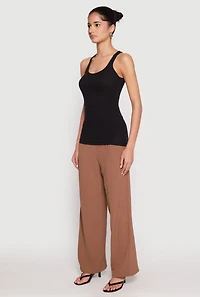 Ribbed Knit Racerback Tank Top