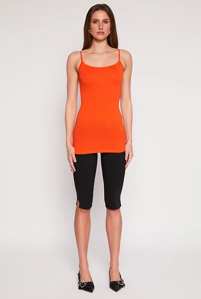 Womens Scoop Neck Basic Cami, S