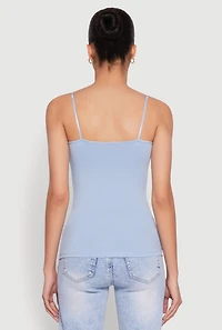 Womens Scoop Neck Shelf Bra Cami, M