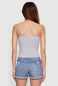 Scoop Neck Solid Cami
