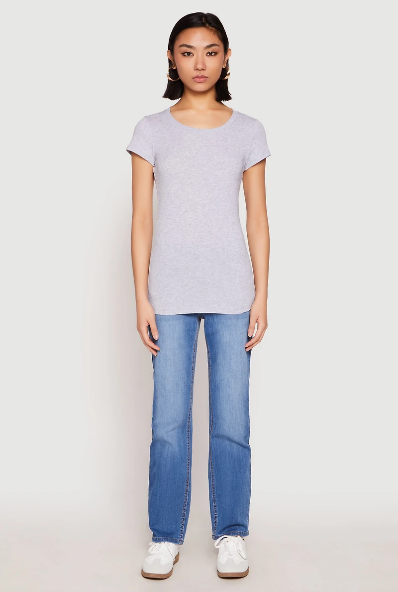 Short Sleeve Scoop Neck Tee